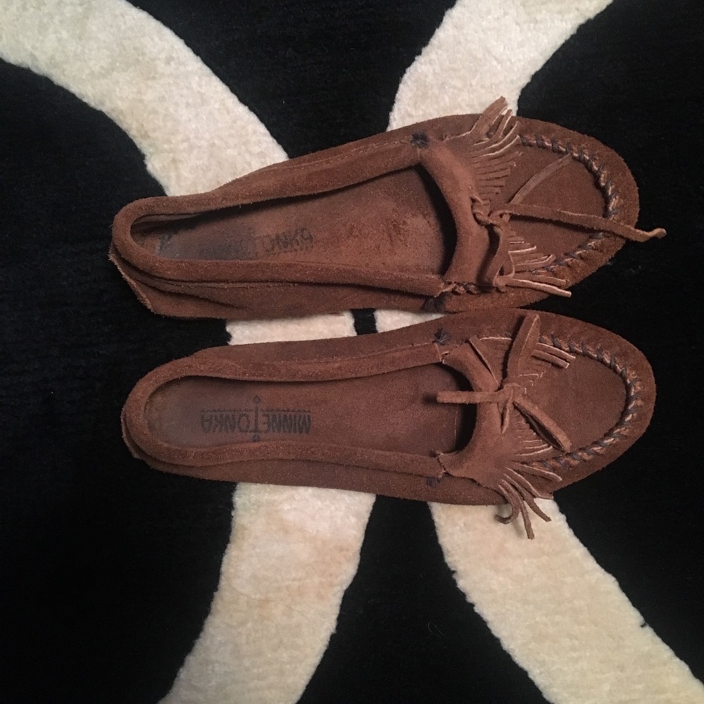 Minnetonka hard sole moccasins (size 8)